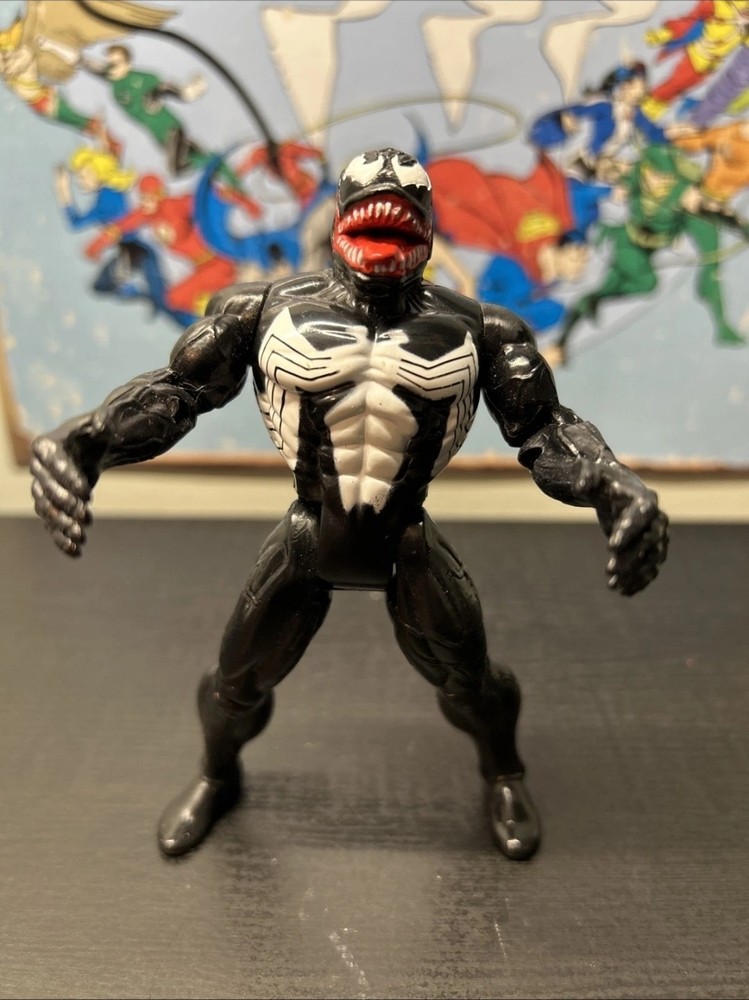 🔥 Vintage 🔥 Spider-Man The Animated Series Venom Action Figure ToyBiz 1994🔥