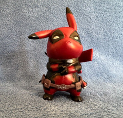 Large 5″ Pokemon Pikachu Cosplay Deadpool – Brand New