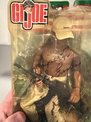 R Lee Ermey Signed Action Figure Unopened GI Joe JSA COA Inscribed Semper Fi