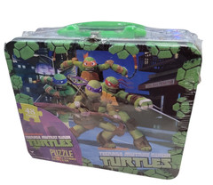 Teenage Mutant Ninja Turtles Tin Lunch Box + 48 PC Puzzle Nickelodeon New