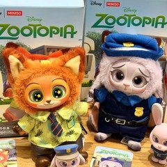 MINISO Zootopia Nick Plush Toy Charm Confirmed Blind Box Pendant Best Gift HOT**