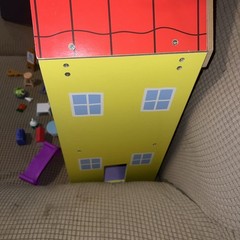 Peppa Pig Wooden Deluxe Playhouse Dollhouse 8 Rooms + 30 Accessories & Figures