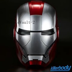 Iron Man Silvery MK5 Helmet Electronic Voice Activated Open&Close Mask Autoking