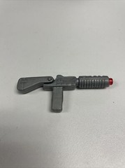 Sonic Man Robot Cop Light Gray Laser Gun Weapon 1990 Original Accessory WORKS!!!