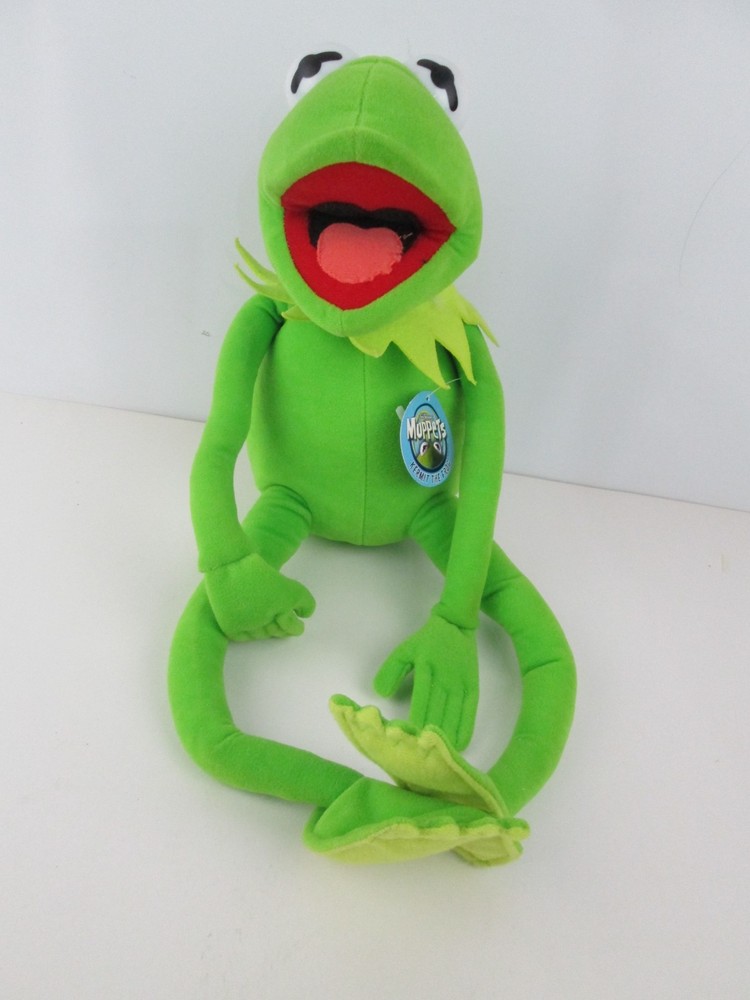 Vintage Kermit the Frog Nanco Plush Posable Bendable Muppets Jim Henson 17″ Long
