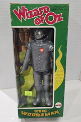 Vintage 1974 Lot of 5 MEGO The Wizard of Oz Action Figures Boxes Lion Witch Tin