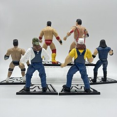 WWE Jakks Pacific Figure Lot Bull Dog Phineas Godwin Bro Rock Shamrock Crush 90s