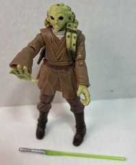 Star Wars Legacy Kit Fisto Jedi Master Geonosis Loose 3.75in Figure Light Saber