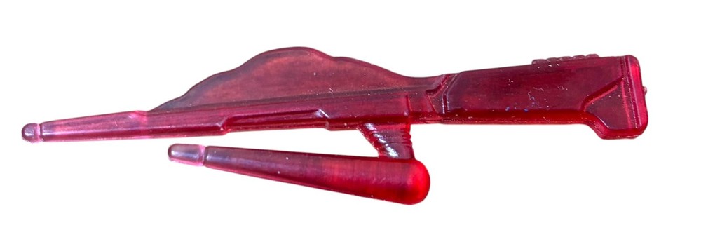 Unknown Action Figure Red Translucent Sci-Fi Ray Accessory Toy Part
