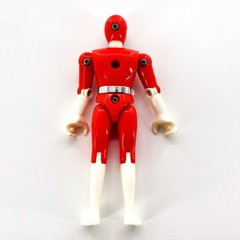 Vtg 1997 Power Rangers Gekisou Sentai Carranger Red Racer Ranger Figure Loose