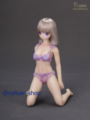 LDDOLL 25M 1/6 Upgrade Elbow No Finger Bone Seamless Silicone Body 12”Figure