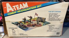 Vintage 1983 Galoob A Team Combat Headquarters Set With Box Incomplete Rare