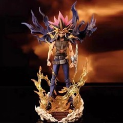 Yu-Gi-Oh Atem Yami Yugi Muto Dark Magician 28cm Figure Statue With Box