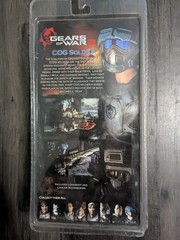 NECA Gears of War 2 COG Soldier Action Figure With Shotgun & Lancer Brand New