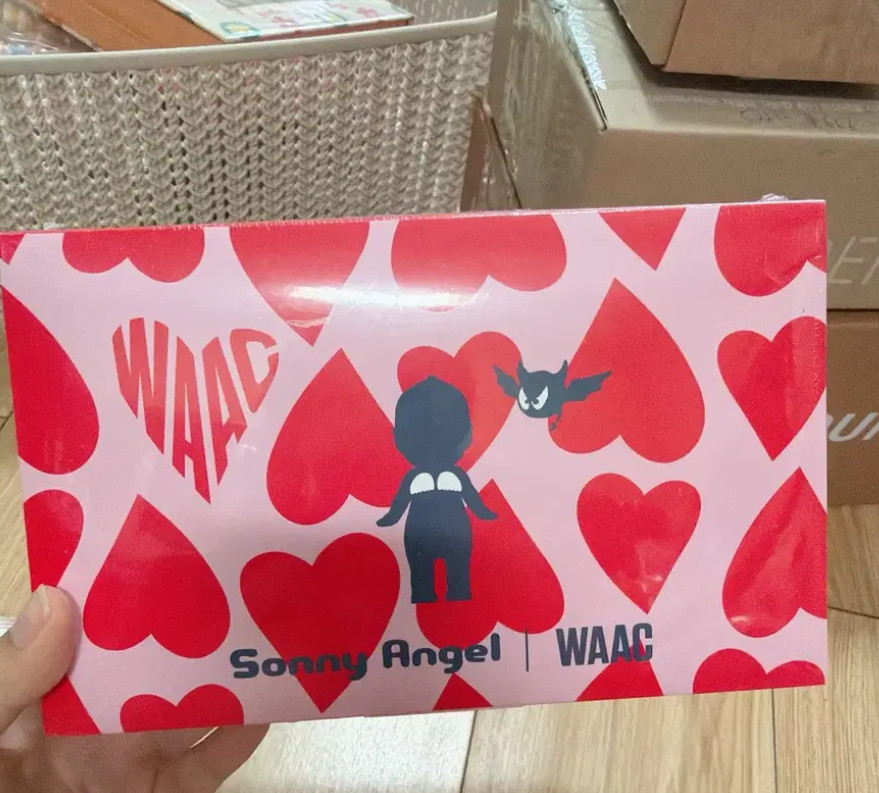 Sonny Angel x WAAC Collaboration Limited Edition Pink Heart Pattern Sealed