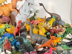 Large Vintage Dinosaur Toy Collection 60 Prehistoric Action Figures Unbranded