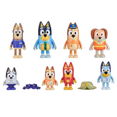 Bluey Gotta Be Done Work Pack 8 Figure Set 2.5-3″ Toy Characters for Ages 3+