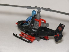 VINTAGE 1983 HASBRO G.I. JOE CHOPPER BATTLE: DRAGONFLY VS COBRA F.A.N.G.