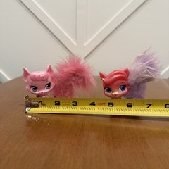 Disney Princess Palace Pets Figure Toy Furry Tail Crown Lot of 6 Cats Bunny Dogs