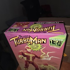 ORIGINAL PROP TOY FROM 1996″JINGLE ALL THE WAY” TALKING TURBO MAN ACTION FIGURE