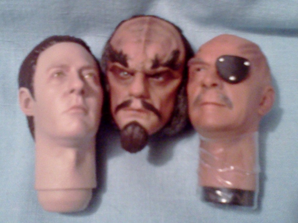 EXO-6 Star Trek General Chang, Commander Kruge &Commander DATA (stnd)