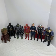 🔥Lot of 7 – Hasbro Marvel & DC 12″ Action Figures Various Years🔥