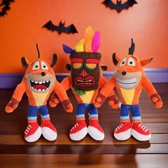 26cm New Crash Bandicoot Stuffed Plush Toys Crazy Trilogy Series Anime Figure Do
