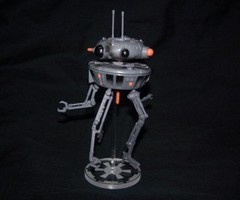 acrylic display stand only for Hasbro POTF Imperial Probe Droid 1996