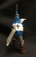 Papo ~ Two Hands Sword man Blue ~ The Knights ~ 39370 ~ OEJ