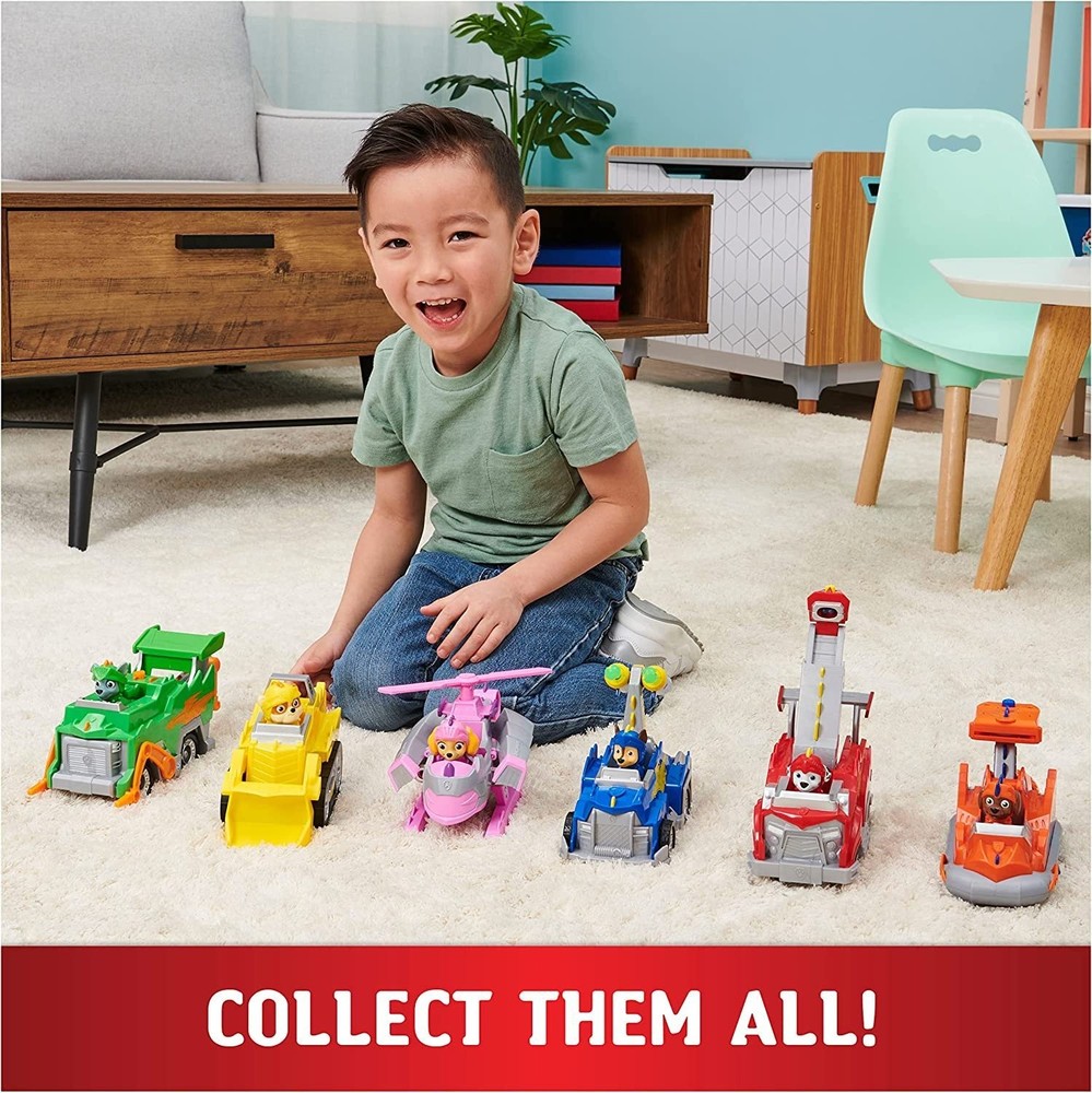 Paw Patrol Rescue Knights Chase Transforming Car & Collectible Figure, Ages 3+