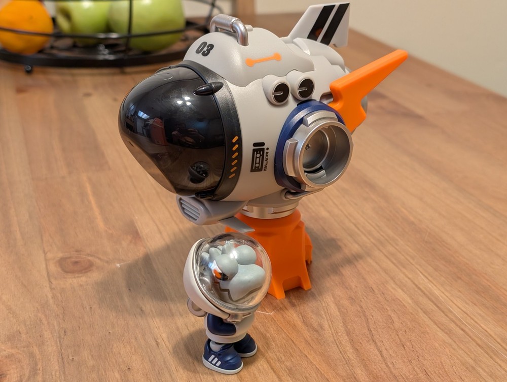 WASA Explore Edison Blind Box Action Figure and Space Ship Pop Mart