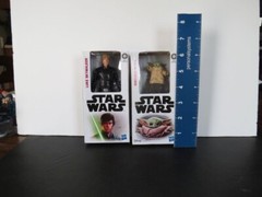HASBRO STAR WARS Figures: Luke Skywalker b6333 & Mandalorian The Child F2832