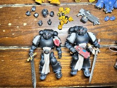 Joytoy Warhammer 40K Lot Imperial Fists Guard Black Templars Cadian Titus Marine