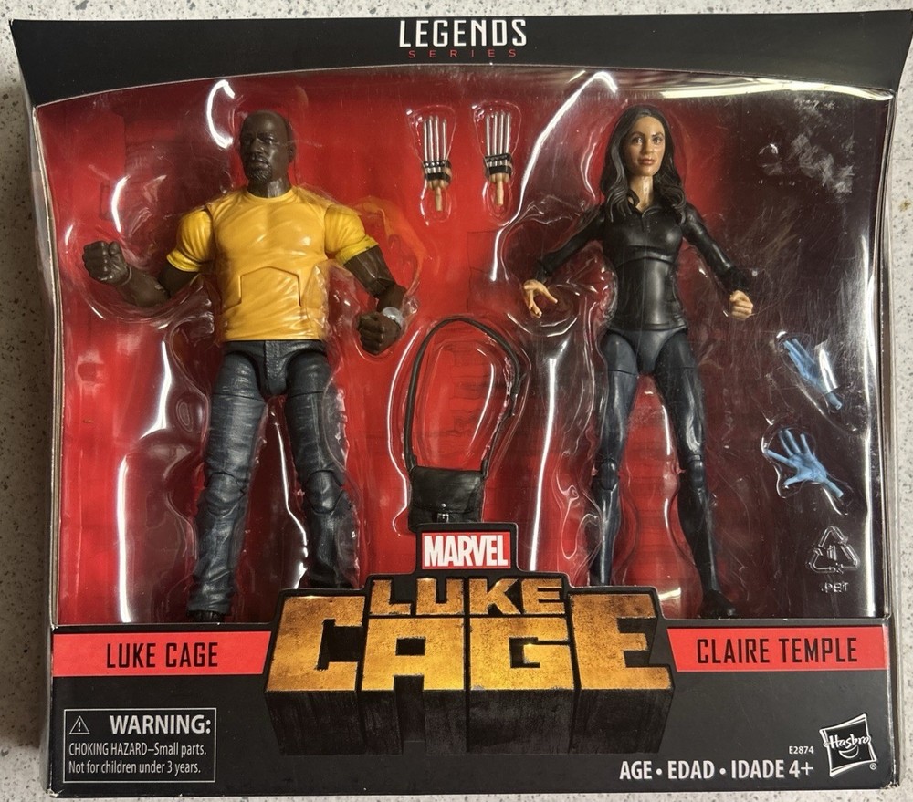 Marvel Legends Netflix Studios 6″ Luke Cage & Claire Temple 2 Pack NIP VHTF