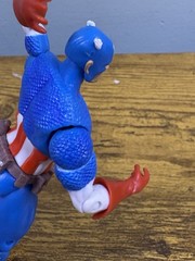 2009 Marvel Universe Captain America Action Figure 70 Years 4” Loose With Shield