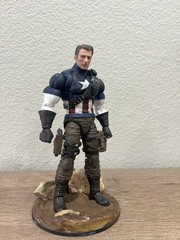 Marvel Legends Custom Captain America Action Figure Boxed w/ Accessories,Stand