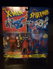 Toy Biz X-Men Juggernaut vs Spider-Man Set w/ Web-Parachute