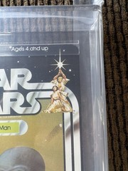 STAR WARS, RARE PINK TUSKS – 1979 WALRUS MAN – GRADED 70+, 21 BACK-B, KENNER MOC