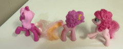 My Little Pony Figures Mix Lot of 14 Brushable Hair Various Sizes With Cart Gift
