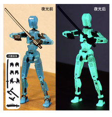 T13 Titan Articulated Robot Figure with Dog Model Toy