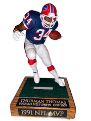 Custom NFL Mcfarlane football Buffalo Bills Hall of Fame RB Thurman Thomas MVP