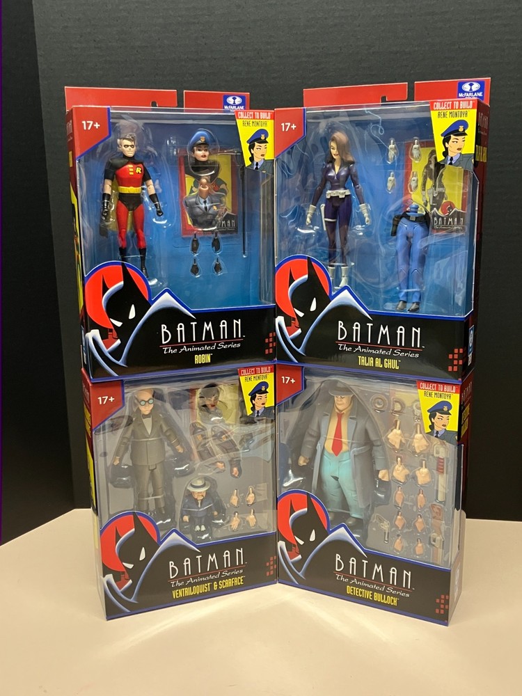 McFarlane Batman Animated Renee Montoya BAF Set Bullock, Talia, Ventriloquist +1