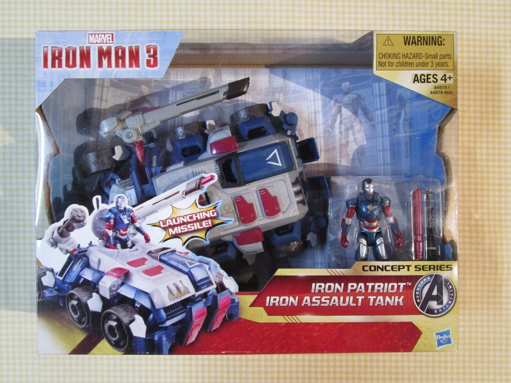 Marvel Legends Universe Iron Man 3 Patriot Armor w/ Concept Series Assault Tank