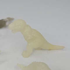 5 Vintage Glow In The Dark Dinosaurs T-Rex Stegosaurus Triceratops Brontosaurus