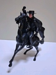 Marx Disney 1950s Zorro & Tornado Horse Toys Vintage large Hartland size Figure