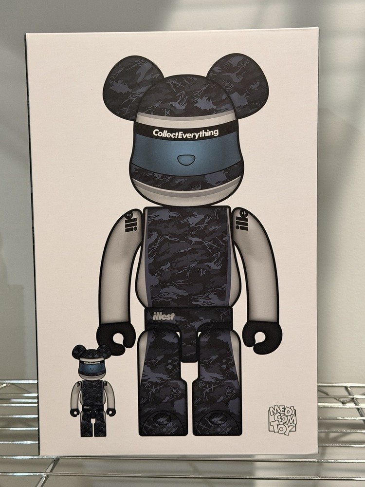 Bearbrick x Illest Motorhead (collect everything) 100% 400% Set Blue, Sealed