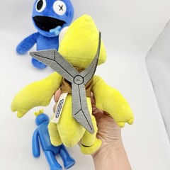 Rainbow Friends Plush & Figure Lot Blue Yellow Roblox Horror Toys 3pc
