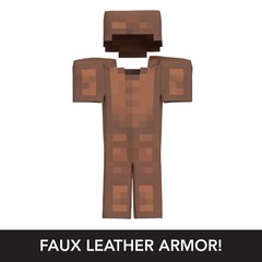 Minecraft Diamond Level Zombie Action Figure, 4 Accessories, 5.5-in