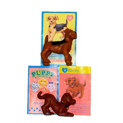 Vintage 1993 Puppy In My Pocket Figure Card Lot Ricky Labrador Mischief Terrier