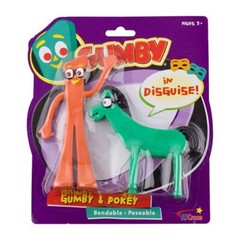 * GUMBY AND POKEY IN DISGUISE NJ CROCE BENDABLE FIGURE 2-PACK *